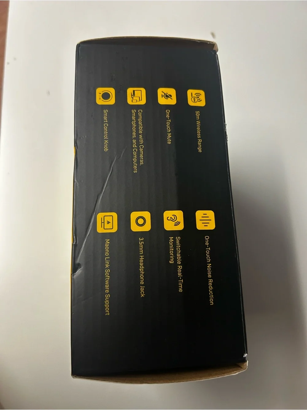 MAONO PD100W Wireless Gaming Microphone One-Click Noise Reduction Custom RGB